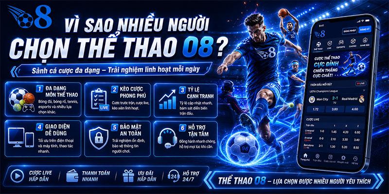 Vì sao nhiều người chọn thể thao O8?